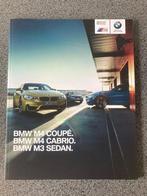 Brochure BMW Type M4 Coupé, M4 Cabrio en M3 Sedan NIEUW, Nieuw, Ophalen of Verzenden, BMW, BMW
