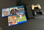 PS4 met 2 controllers + spellen, Spelcomputers en Games, Spelcomputers | Sony PlayStation 4, Met 2 controllers, Ophalen of Verzenden