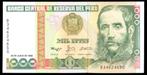 Bankbiljet - Peru 1000 Intis 1988 - UNC, Postzegels en Munten, Bankbiljetten | Amerika, Los biljet, Ophalen of Verzenden, Zuid-Amerika