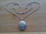 zilveren ketting met Egyptische hanger [300], Met hanger, Verzenden, Zo goed als nieuw, Zilver
