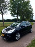 Citroën C3 1.2 Puretech 82pk 2015 Zwart met Trekhaak, Voorwielaandrijving, Stof, Euro 6, 1199 cc