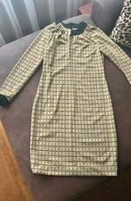 Tuniek / jurk M 38 geel zwart geruit hand gemaakt, Maat 38/40 (M), Handmade, Geel, Nieuw
