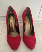 Rode pumps - Maat 37, Ophalen of Verzenden, Zo goed als nieuw, Rood, Pumps