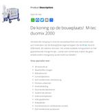 MTec duomix 2000 / gietvloeren / egalinepomp 380v, Ophalen, Gebruikt