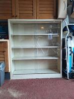 opbergkast metaal/2 glazen schuifdeuren, Ophalen, Gebruikt