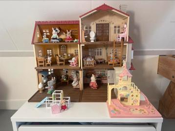 Sylvanians- gehele set met vele popjes en inrichting  beschikbaar voor biedingen