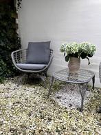 Outdoor Lounge Set – 2 Armchairs + Sofa + Glass-Top Table, Tuin en Terras, Tuinsets en Loungesets, Ophalen, 4 zitplaatsen, Gebruikt