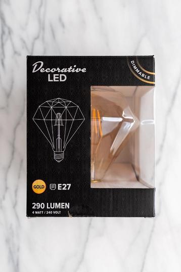 Ledlamp Diamant E27 290 Lumen 4W/240V (Nieuw) beschikbaar voor biedingen