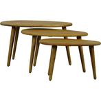 Salontafelset Ariee 3 delig, Ophalen of Verzenden, Nieuw, Ovaal, Minder dan 50 cm