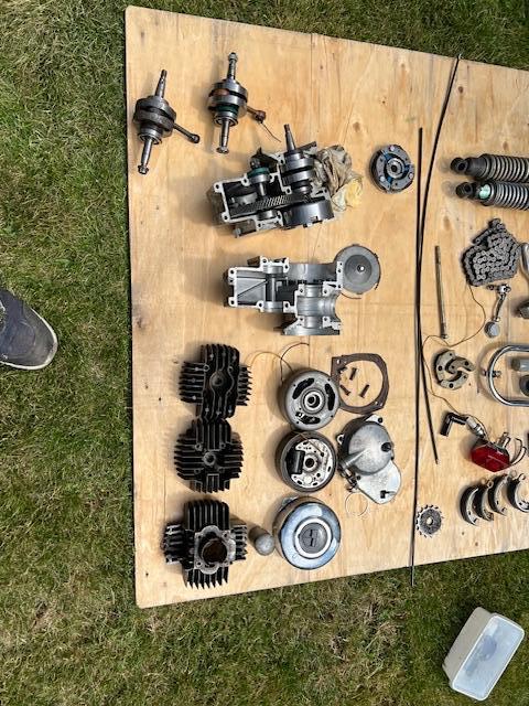 Puch maxi motor blok en framedelen., Fietsen en Brommers, Brommeronderdelen | Algemeen, Gebruikt, Overige typen, Ophalen