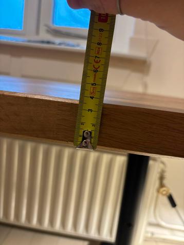 IKEA Bekant Bureau Zwart onderstel + Massief Eiken Blad - afbeelding 8