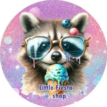 LF4438 icing frosting wasbeer 20cm eetbare taart plaat print beschikbaar voor biedingen