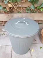 Metalen ton met deksel 40 LITER (emmer, prullenbak, etc...), Huis en Inrichting, Emmers, Ophalen of Verzenden, Zo goed als nieuw