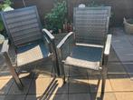 Tuinstoelen grijs, Ophalen, Zo goed als nieuw, Aluminium, Stapelbaar