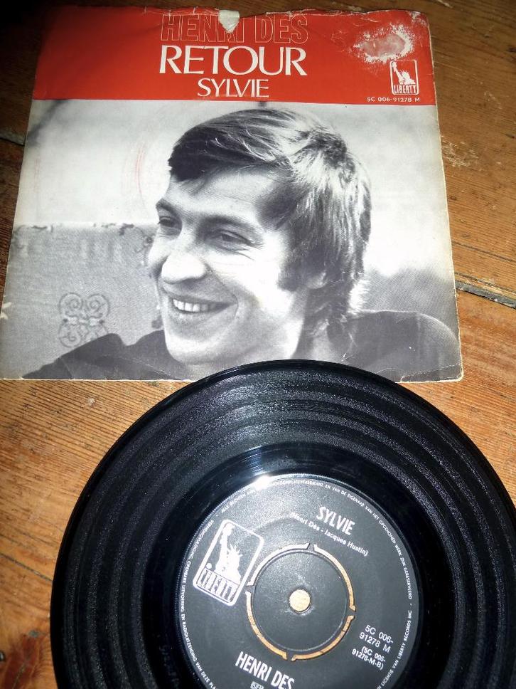 HENRI DES RETOUR SYLVIE 1970, Cd's en Dvd's, Vinyl Singles, Gebruikt, Pop, Ophalen of Verzenden
