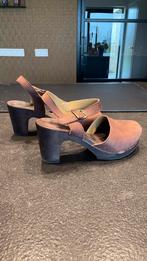 Clumpy sandaal met hak, Bruin, Zo goed als nieuw, Sandalen of Muiltjes, Ophalen of Verzenden