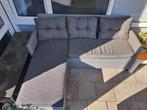 Loungebank- 3-persoons chaise longue grijs, Huis en Inrichting, Ophalen, 150 tot 200 cm, Driepersoons, Zo goed als nieuw