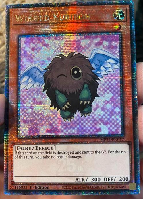 Yu-Gi-Oh! Winged Kuriboh MP24 1st Ed Quartercentury Mint !, Hobby en Vrije tijd, Verzamelkaartspellen | Yu-gi-Oh!, Zo goed als nieuw