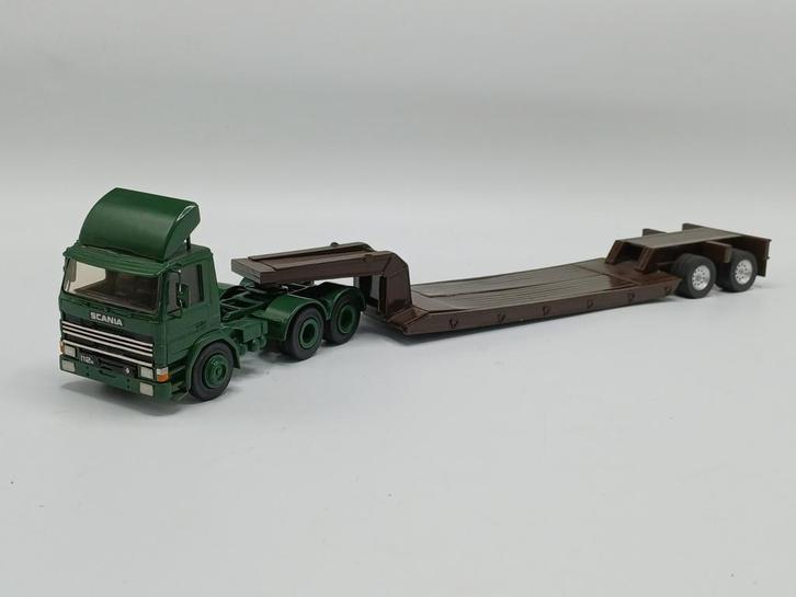 Asam Scania 112 6x2 dieplader, Hobby en Vrije tijd, Modelauto's | 1:50, Zo goed als nieuw, Bus of Vrachtwagen, Tekno, Ophalen of Verzenden