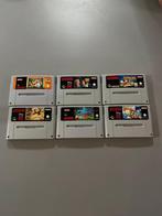 6 spellen Super Nintendo, Spelcomputers en Games, Games | Nintendo Super NES, 1 speler, Ophalen, Zo goed als nieuw, Vanaf 3 jaar