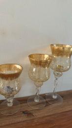 Goud kleurige, Huis en Inrichting, Woonaccessoires | Kandelaars en Kaarsen, Ophalen, Minder dan 25 cm