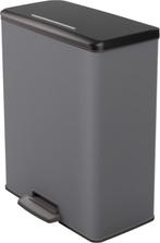 Curver Decobin Prullenbak - 65L - Rechthoekig - Cool Grey, Huis en Inrichting, Nieuw, Kunststof, 40 liter of meer, Ophalen of Verzenden