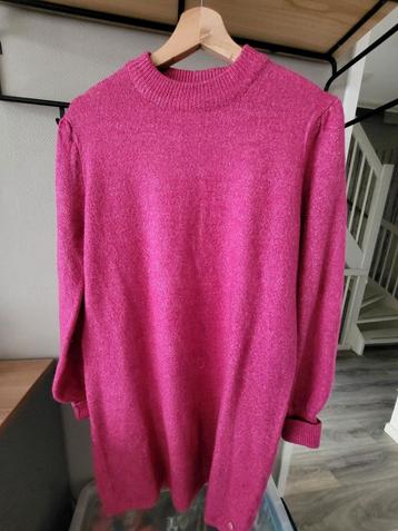 Roze gebreid jurkje van Cotton Club - Maat M/L beschikbaar voor biedingen