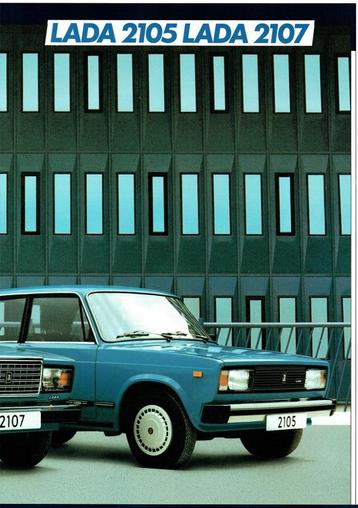 Folder Lada 2105 en 2107 (ca.1987) beschikbaar voor biedingen