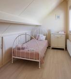 Prachtig 1 persoonsbed met nieuw matras, Ophalen, 90 cm, Eenpersoons, Wit