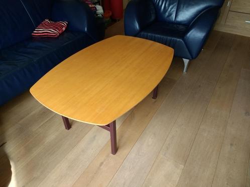 Beuken salontafel met glazen onderplaat 119 x 79, Huis en Inrichting, Tafels | Salontafels, Gebruikt, 50 tot 75 cm, 50 tot 100 cm