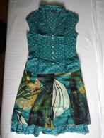 leuk setje van steps rok maat 42 gestippelde blouse 40, Ophalen of Verzenden, Gedragen, Maat 38/40 (M)