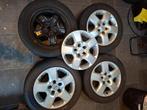 Stalen velgen 16 inch 5x110 + banden + wieldoppen, Ophalen, 16 inch, Banden en Velgen, Personenwagen