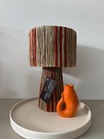 Trendy Raffia lamp beige oranje - nieuw, Overige materialen, Nieuw, Ophalen of Verzenden, Ibiza stijl