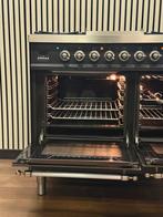 Luxe Boretti Fornuis antraciet/chroom 5 pits Frytop 90 cm, Witgoed en Apparatuur, Fornuizen, Fornello Esperta, Fornello Esperta