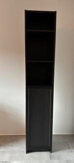 Billy boekenkast zwart met deurtje, 25 tot 50 cm, Minder dan 50 cm, Zo goed als nieuw, 200 cm of meer