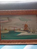 Oude Hollandse Molen Schilderij, Antiek en Kunst, Kunst | Schilderijen | Klassiek, Ophalen of Verzenden