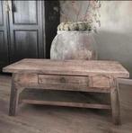 ~Stoer Sober Landelijk Houten Salontafel~, Huis en Inrichting, Ophalen of Verzenden, Zo goed als nieuw