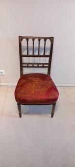 Napoleon III-stijl gezwart en verguld houten stoel, Antiek en Kunst, Antiek | Meubels | Stoelen en Banken, Ophalen