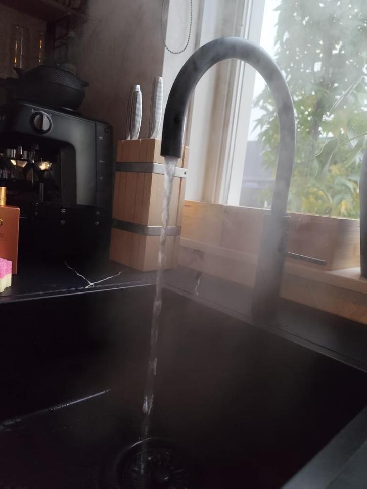Quooker Pro 3 + Fusion Round Black, Huis en Inrichting, Keuken | Keukenelementen, Zo goed als nieuw, Minder dan 100 cm, Minder dan 50 cm