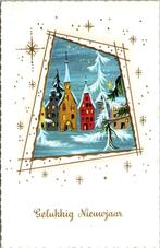 Gelukkig Nieuwjaar - 5 oude nieuwjaarskaarten jaren 60, Verzamelen, Ansichtkaarten | Themakaarten, Verzenden, 1960 tot 1980, Gelopen
