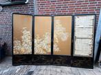 Japans Kamerscherm met Verborgen Chinese Studentenlijst, Huis en Inrichting, Woonaccessoires | Kamerschermen, Vintage, Vintage