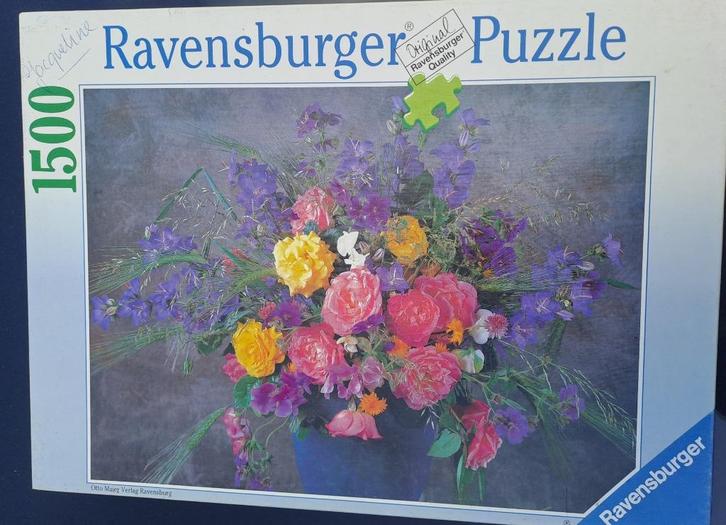 Boeket Rozen, Hobby en Vrije tijd, Denksport en Puzzels, Gebruikt, Legpuzzel, 500 t/m 1500 stukjes, Ophalen