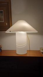 Design paddenstoel lamp melkwit glas, Ophalen, Gebruikt, 50 tot 75 cm, Design