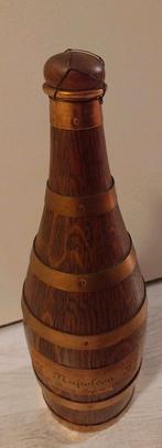 Vintage Houten cognac fles, Ophalen of Verzenden, Zo goed als nieuw, Minder dan 5 flessen, Minder dan 50 cm