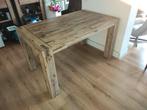 Houten Eetkamertafel, Huis en Inrichting, Tafels | Eettafels, 100 tot 150 cm, Eikenhout, Zo goed als nieuw, Vier personen