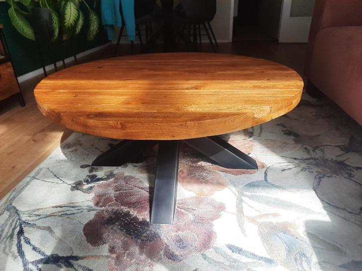 salontafel, Huis en Inrichting, Tafels | Salontafels, Zo goed als nieuw, Minder dan 50 cm, 50 tot 100 cm, 50 tot 100 cm, Rond