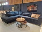 Voorraad | Hoekbank Zwart Velvet stof |  Showroom Utrecht🌞, Ophalen, Hoekbank, 150 cm of meer, Vierpersoons of meer