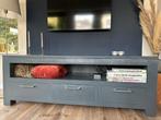 Groot houten TVmeubel (1,75m) antraciet 3 lades, Ophalen, Gebruikt, 150 tot 200 cm, Minder dan 100 cm