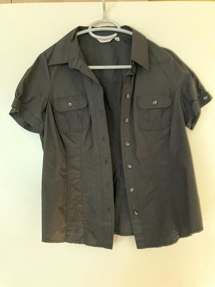 Zwarte blouse met korte mouwen - Miss Etam - Maat 40, Kleding | Dames, Blouses en Tunieken, Nieuw, Maat 38/40 (M), Zwart, Ophalen of Verzenden