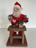 Kerstman met Werkbank met geluid en beweging, Diversen, Kerst, Ophalen of Verzenden, Gebruikt